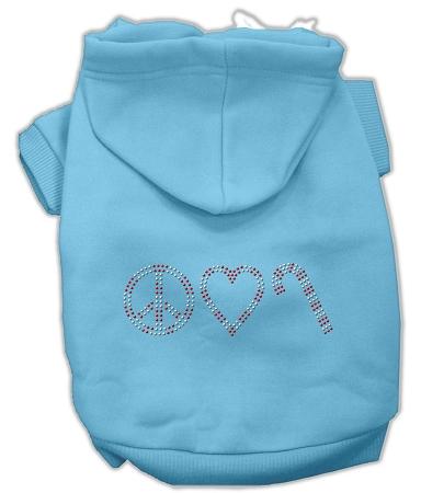 Peace, Love And Candy Canes Hoodies Baby Blue Xxxl(20)