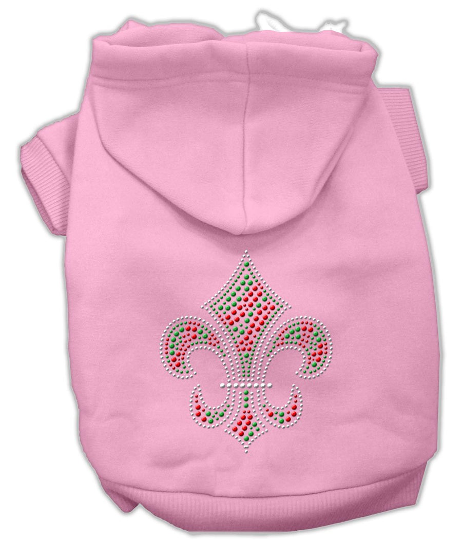 Holiday Fleur De Lis Hoodies Pink M (12)