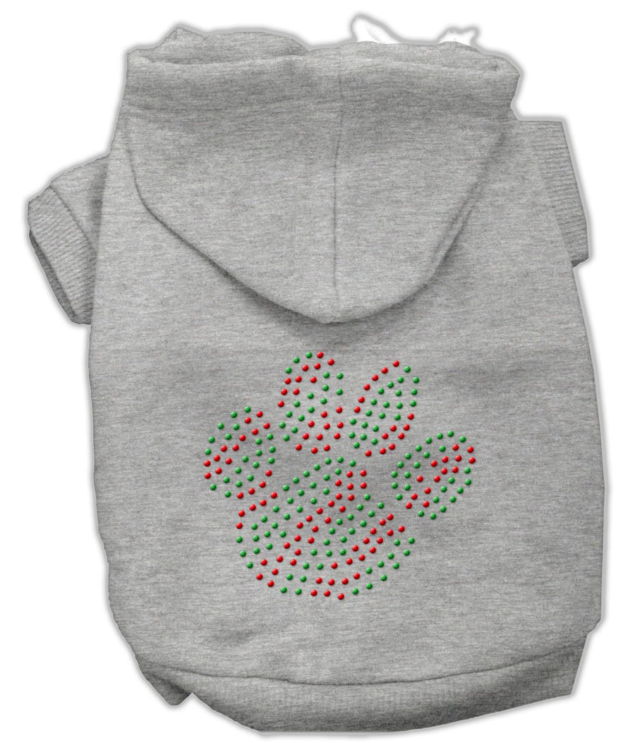Holiday Paw Hoodies Grey Xl (16)