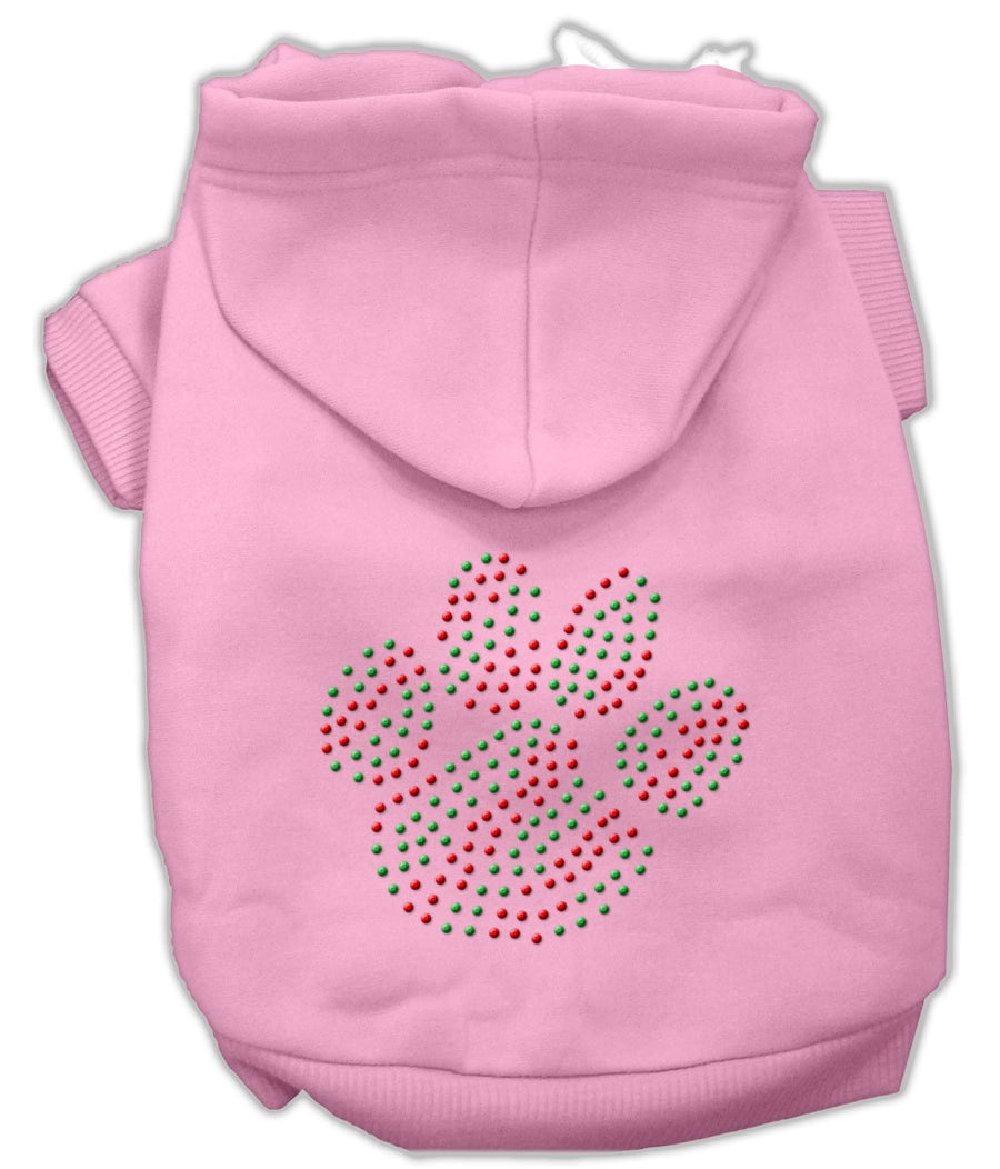 Holiday Paw Hoodies Pink Xl (16)