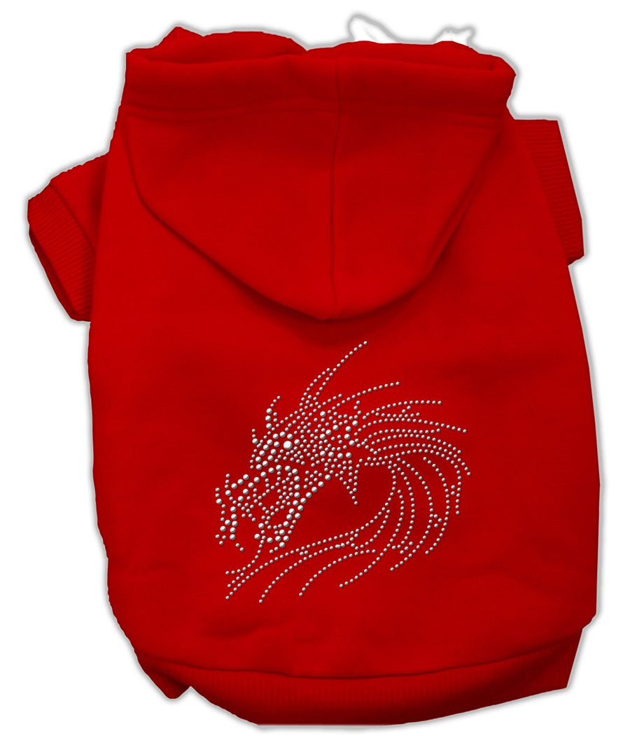 Studded Dragon Hoodies Red Xl (16)