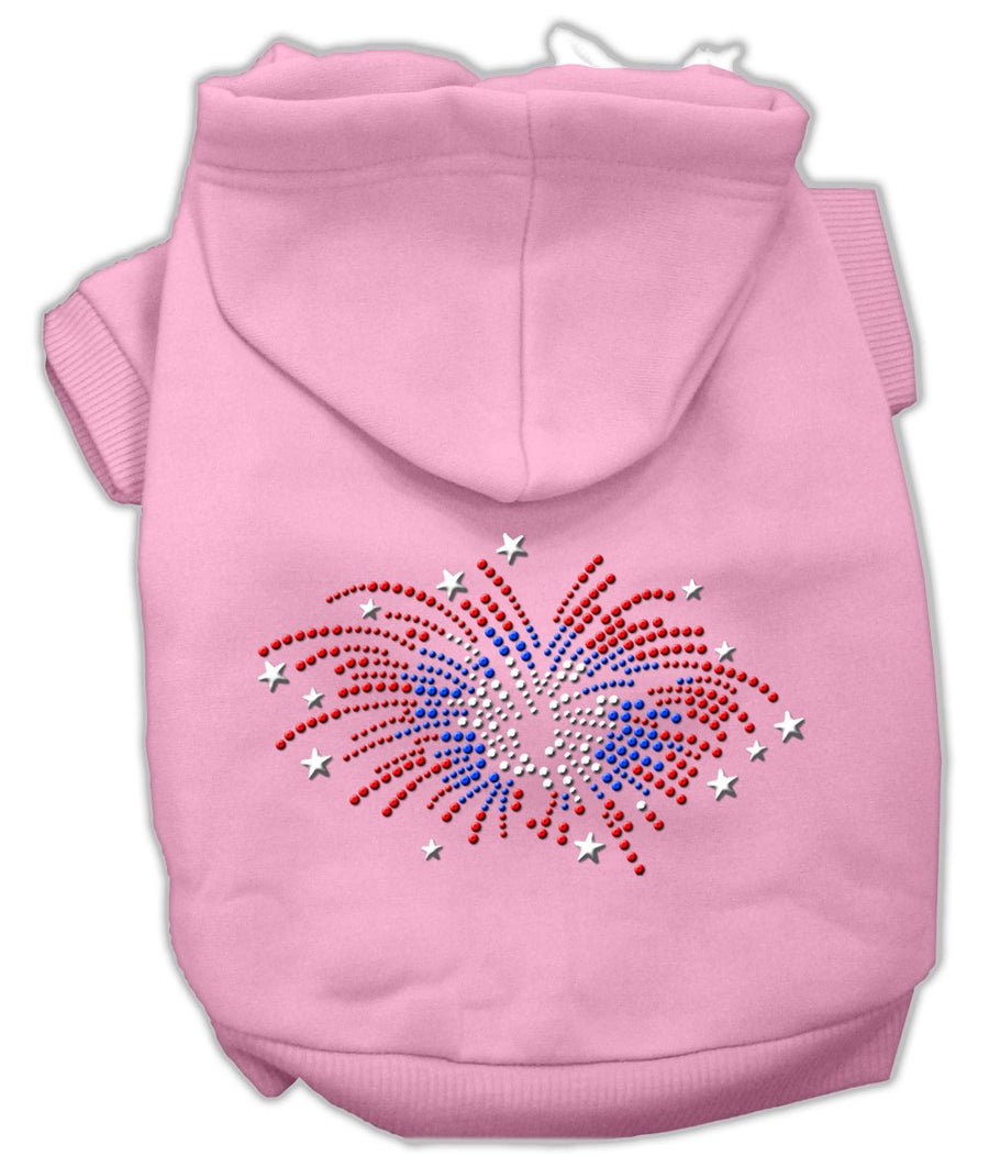 Fireworks Rhinestone Hoodie Pink Xxl (18)