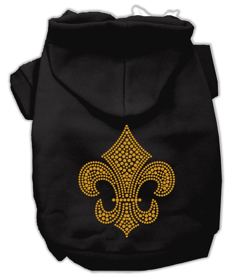 Gold Fleur De Lis Hoodie Black Xl (16)