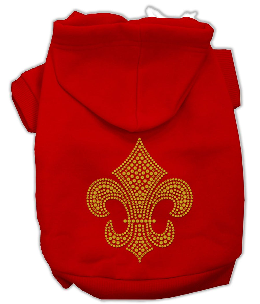 Gold Fleur De Lis Hoodie Red Xl (16)