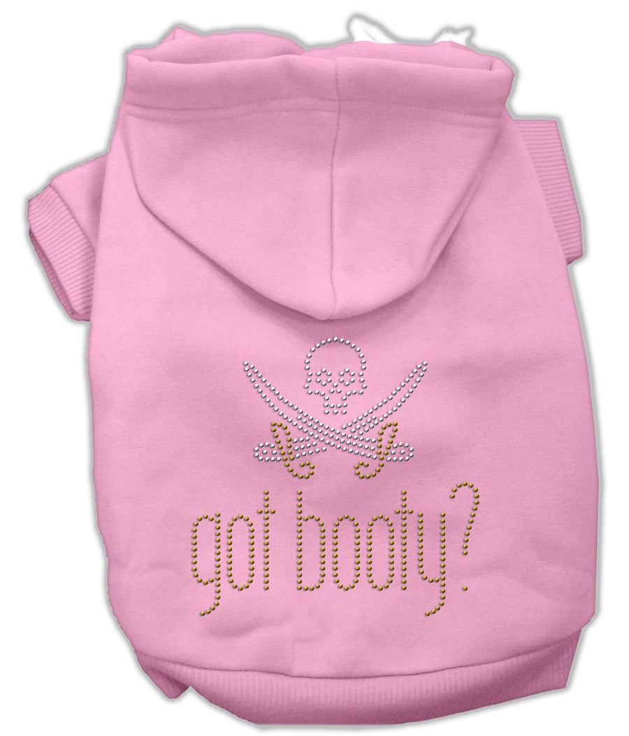 Got Booty Rhinestone Hoodies Pink Xxxl(20)