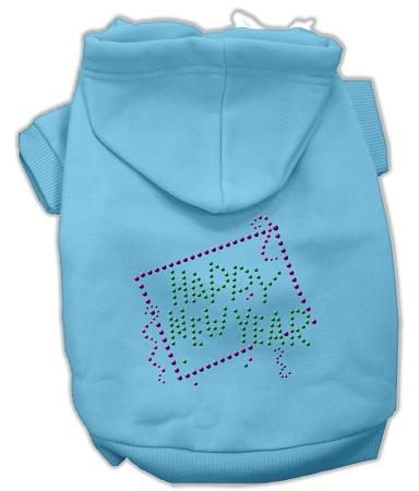 Happy New Year Rhinestone Hoodies Baby Blue Xxl (18)