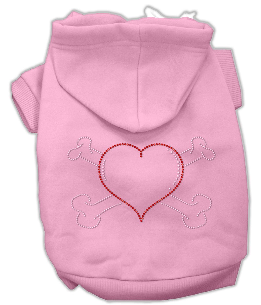 Heart And Crossbones Hoodies Pink Xxl (18)