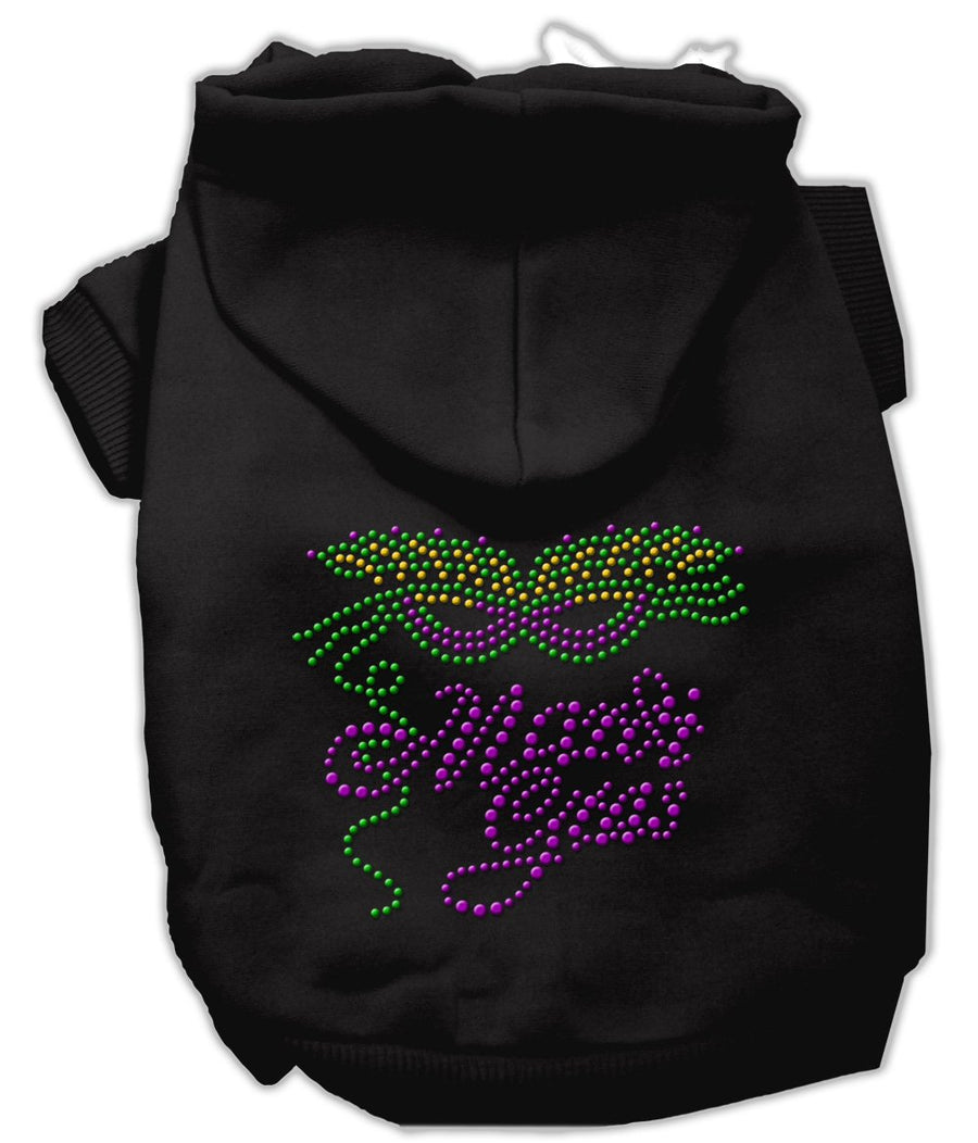 Mardi Gras Rhinestud Hoodies Black Xs (8)