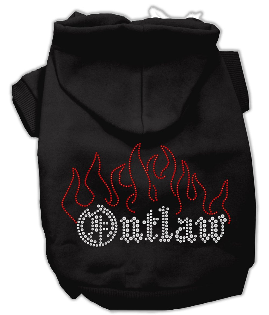 Outlaw Rhinestone Hoodies Black Xxl (18)