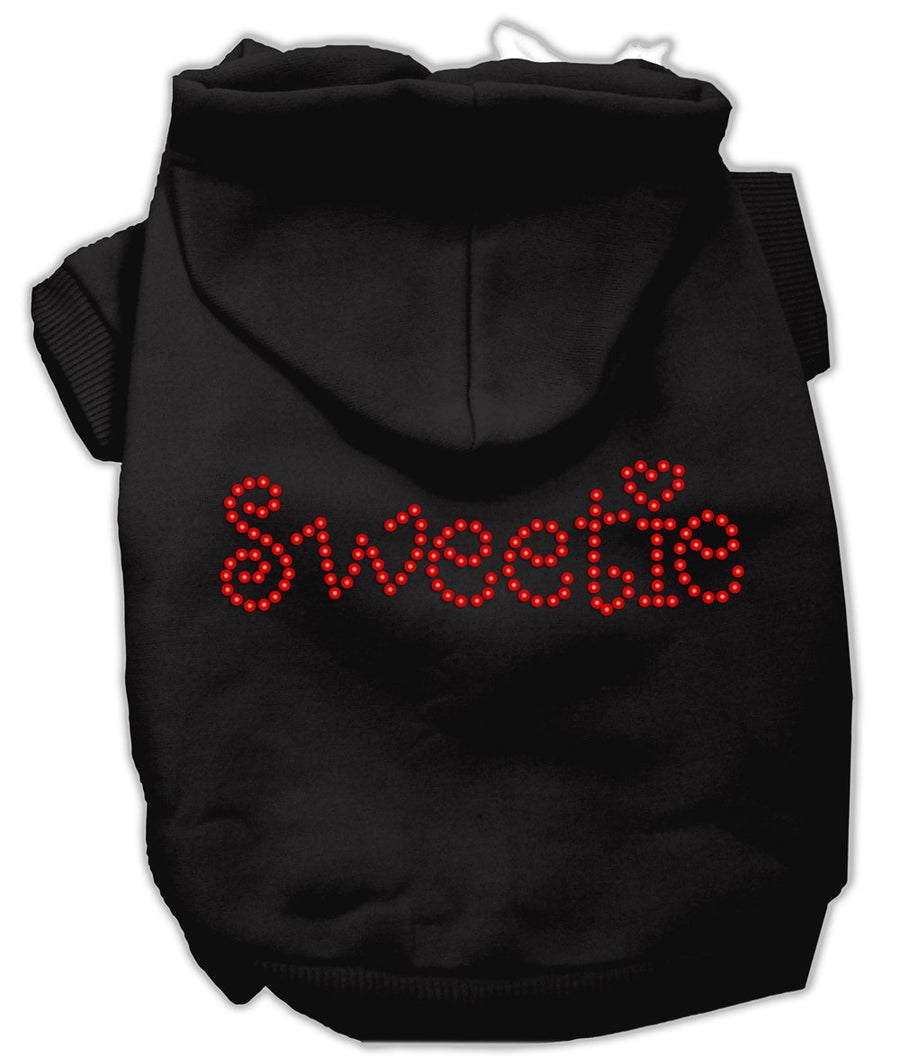 Sweetie Rhinestone Hoodies Black Xxl (18)