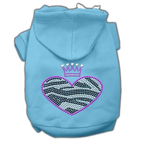Zebra Heart Rhinestone Hoodies Baby Blue Xxl (18)