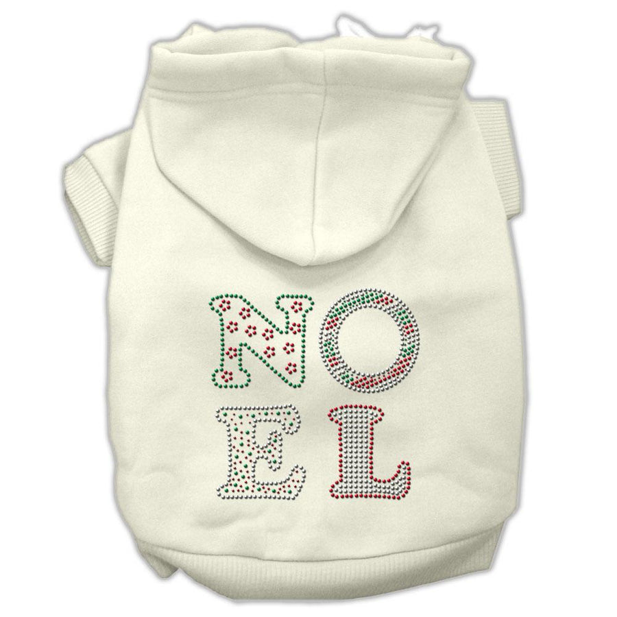 Noel Rhinestone Hoodies Cream Xs (8)