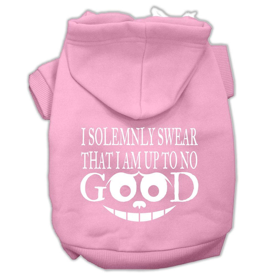 Up To No Good Screen Print Pet Hoodies Light Pink Size Xxxl (20)