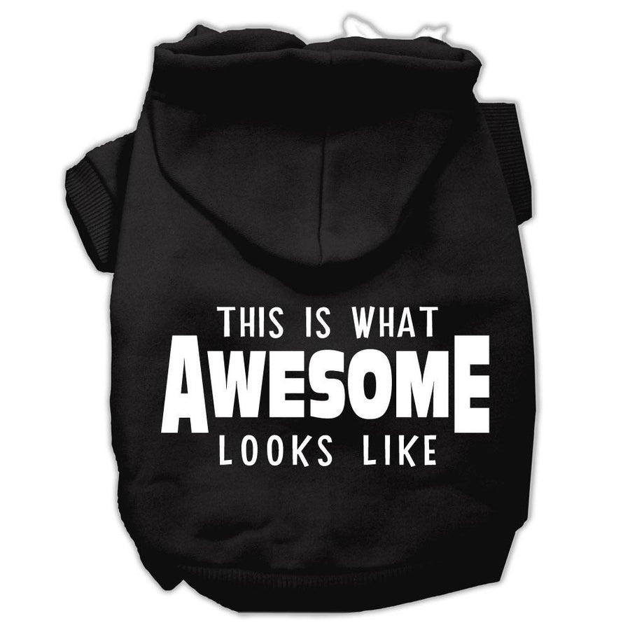 This Is What Awesome Looks Like Dog Pet Hoodies Black Size Xl (16)