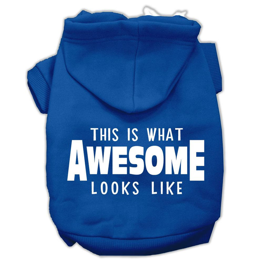 This Is What Awesome Looks Like Dog Pet Hoodies Blue Size Xxl (18)