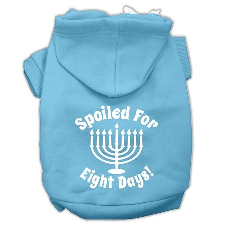 Spoiled For 8 Days Screenprint Dog Pet Hoodies Baby Blue Size Xxxl (20)