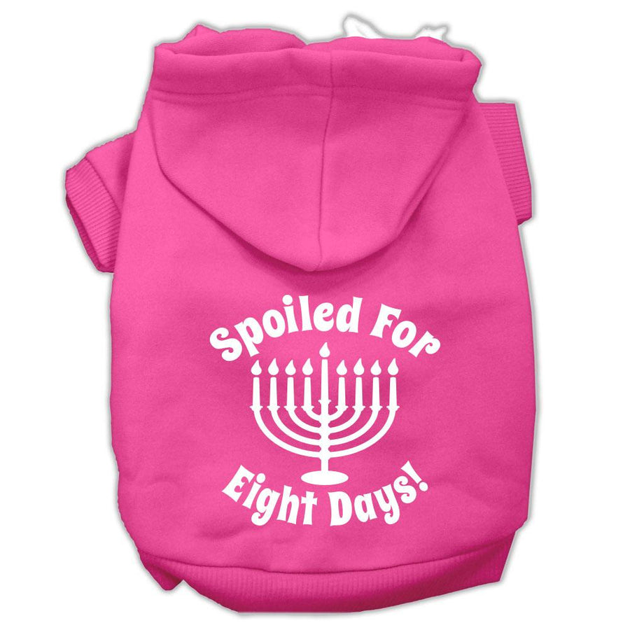 Spoiled For 8 Days Screenprint Dog Pet Hoodies Bright Pink Size Xxxl (20)
