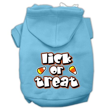Lick Or Treat Screen Print Pet Hoodies Baby Blue Xxl (18)