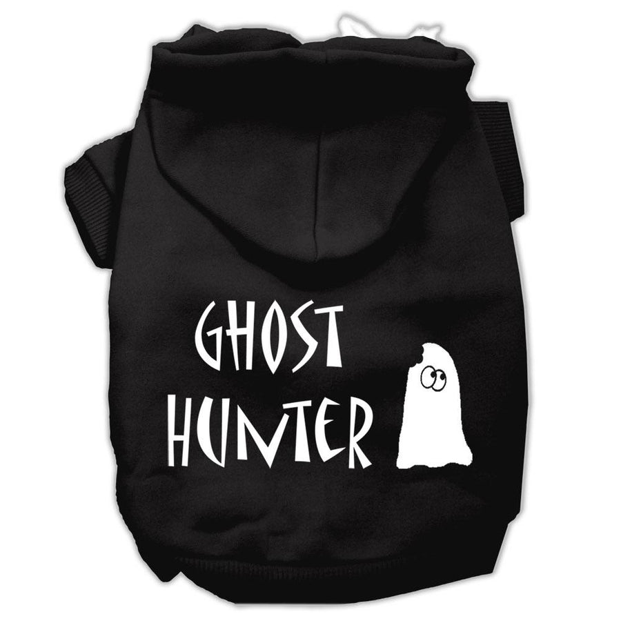 Ghost Hunter Screen Print Pet Hoodies Black With Cream Lettering Xl (16)