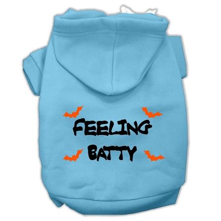 Feeling Batty Screen Print Pet Hoodies Baby Blue Size Xxl (18)