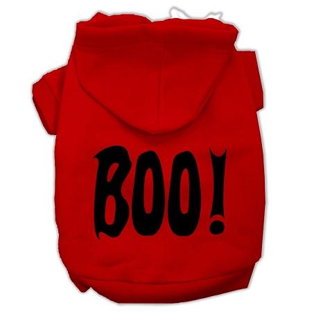 Boo! Screen Print Pet Hoodies Red Size Xxxl (20)