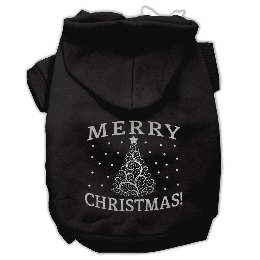 Shimmer Christmas Tree Pet Hoodies Black Size Xs (8)
