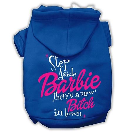 New Bitch In Town Screenprint Hoodie Blue Xxxl(20)