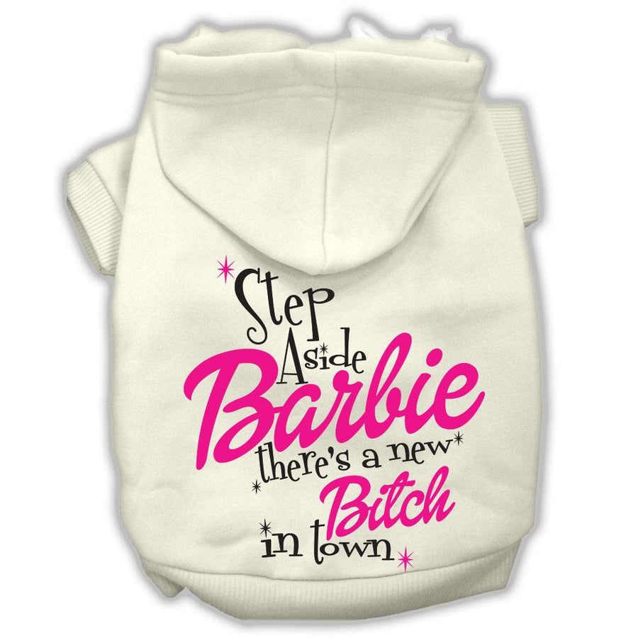 New Bitch In Town Screenprint Hoodie Cream Xxxl(20)