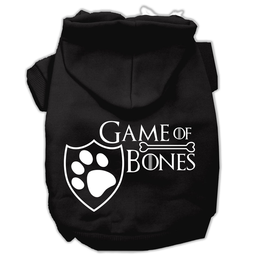 Game Of Bones Screenprint Dog Hoodie Black S (10)