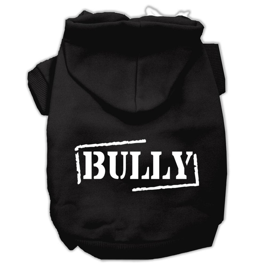 Bully Screen Printed Pet Hoodies Black Size Xxl (18)
