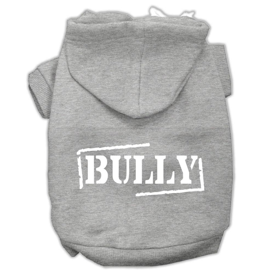 Bully Screen Printed Pet Hoodies Grey Size Xxl (18)