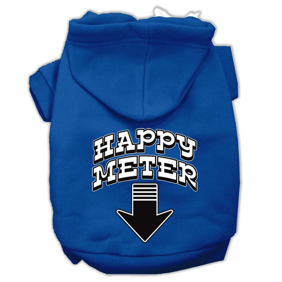 Happy Meter Screen Printed Dog Pet Hoodies Blue Size Xl (16)