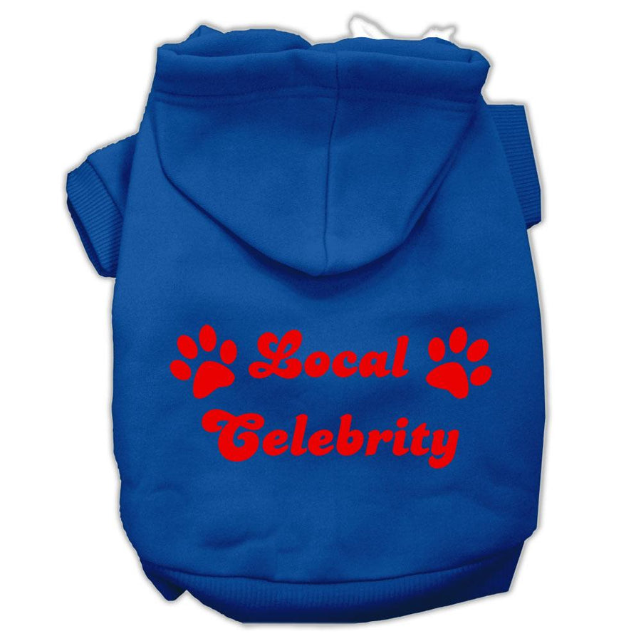 Local Celebrity Screen Print Pet Hoodies Blue Size Xxxl (20)