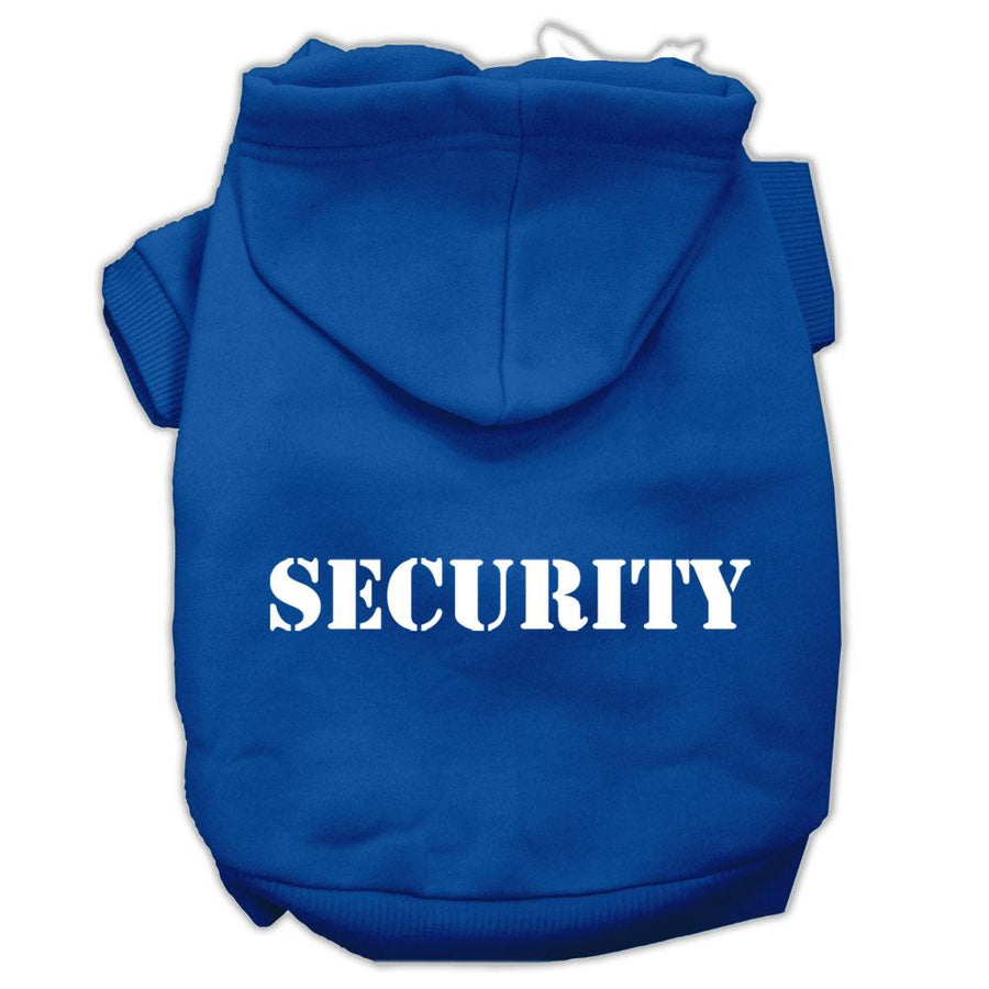 Security Screen Print Pet Hoodies Blue Size Xxxl (20)