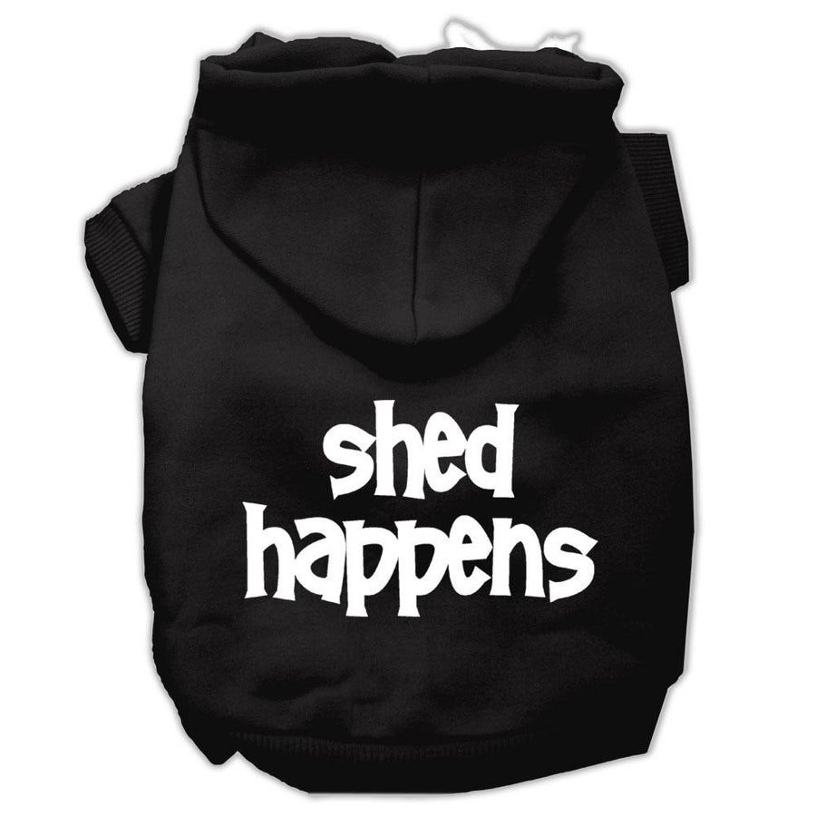 Shed Happens Screen Print Pet Hoodies Black Size Xxl (18)