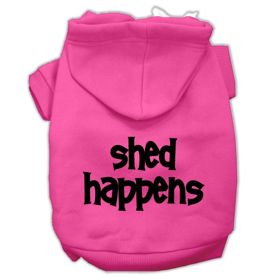 Shed Happens Screen Print Pet Hoodies Bright Pink Size Xxxl (20)