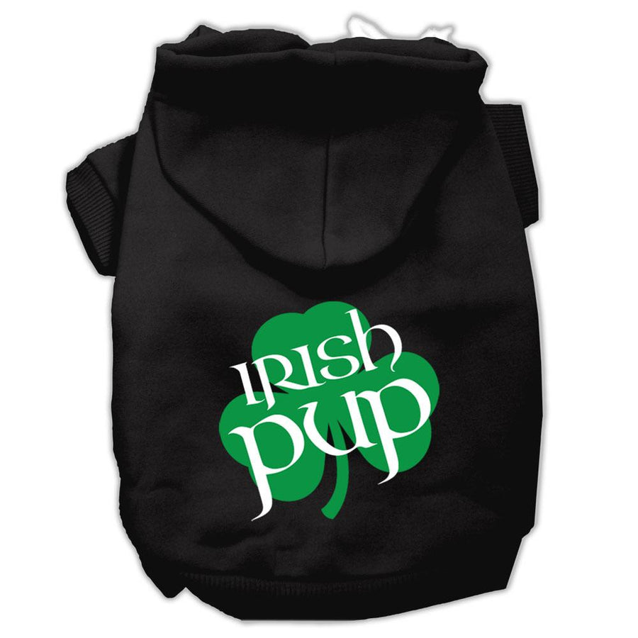 Irish Pup Screen Print Pet Hoodies Black Size Xxl (18)