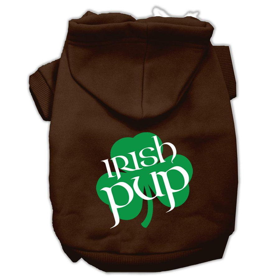Irish Pup Screen Print Pet Hoodies Brown Size Xxxl (20)