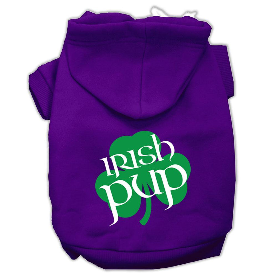 Irish Pup Screen Print Pet Hoodies Purple Size Xxxl (20)