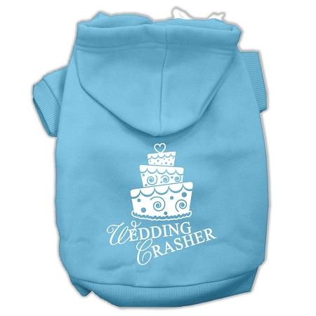 Wedding Crasher Screen Print Pet Hoodies Baby Blue Size Xxl (18)