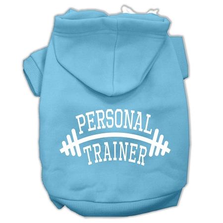 Personal Trainer Screen Print Pet Hoodies Baby Blue Size Xxxl (20)