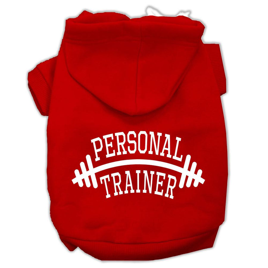 Personal Trainer Screen Print Pet Hoodies Red Size Xxxl (20)