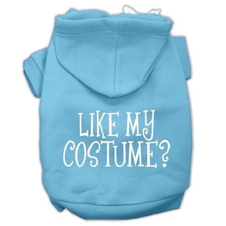 Like My Costume? Screen Print Pet Hoodies Baby Blue Size Xxl (18)