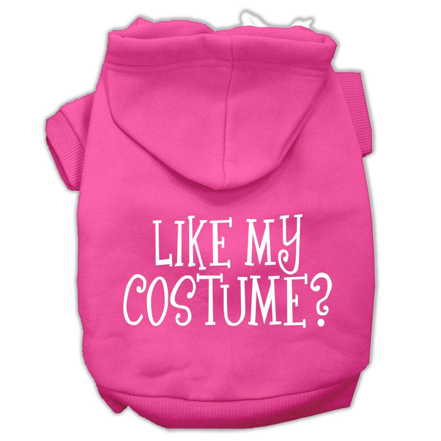 Like My Costume? Screen Print Pet Hoodies Bright Pink Size Xxl (18)