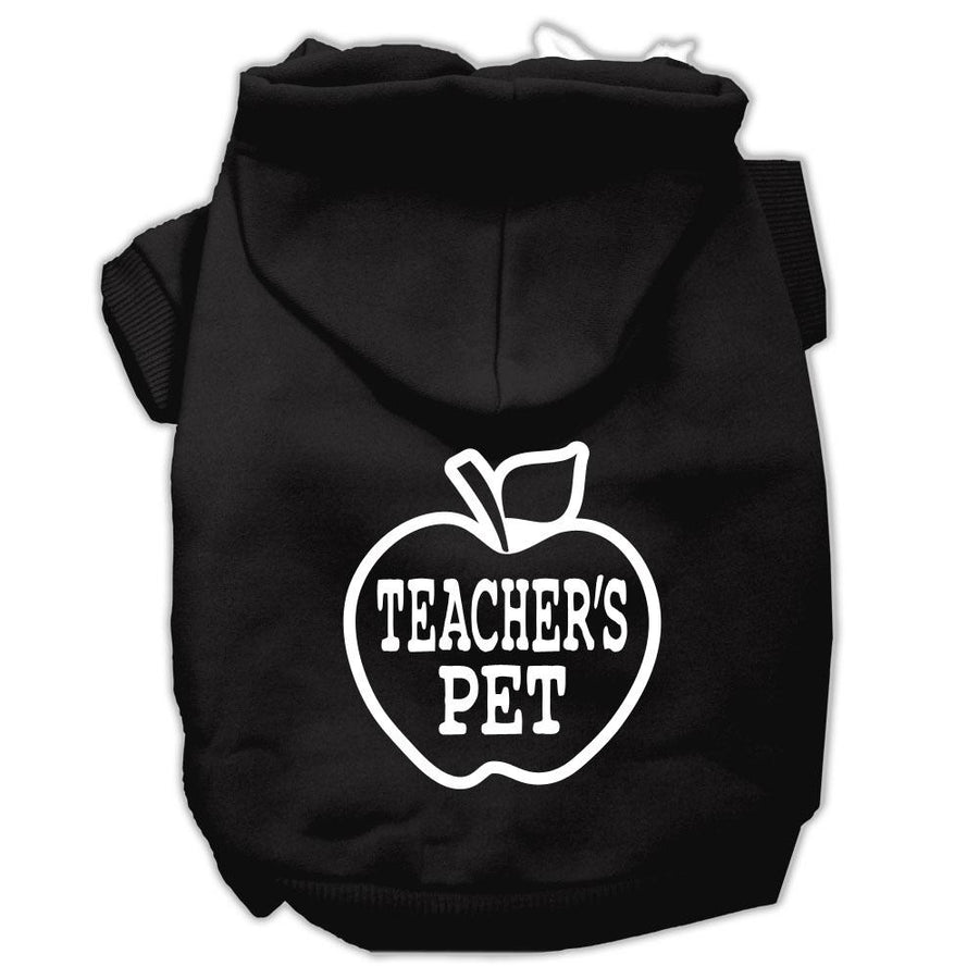 Teachers Pet Screen Print Pet Hoodies Black Size Xxl (18)