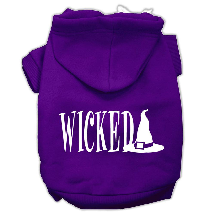 Wicked Screen Print Pet Hoodies Purple Size Xl (16)