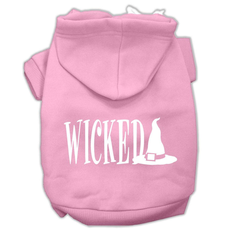 Wicked Screen Print Pet Hoodies Light Pink Size Xxl (18)