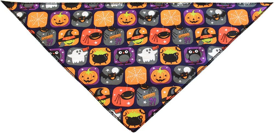 Classic Halloween Tie-on Pet Bandana Size Large