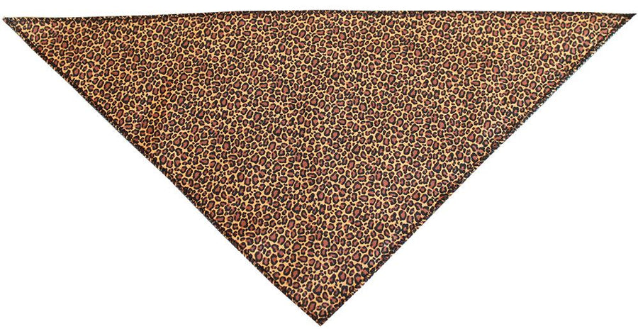 Leopard Print Tie-on Pet Bandana Size Small