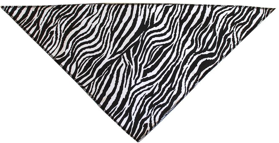Zebra Print Tie-on Pet Bandana Size Small